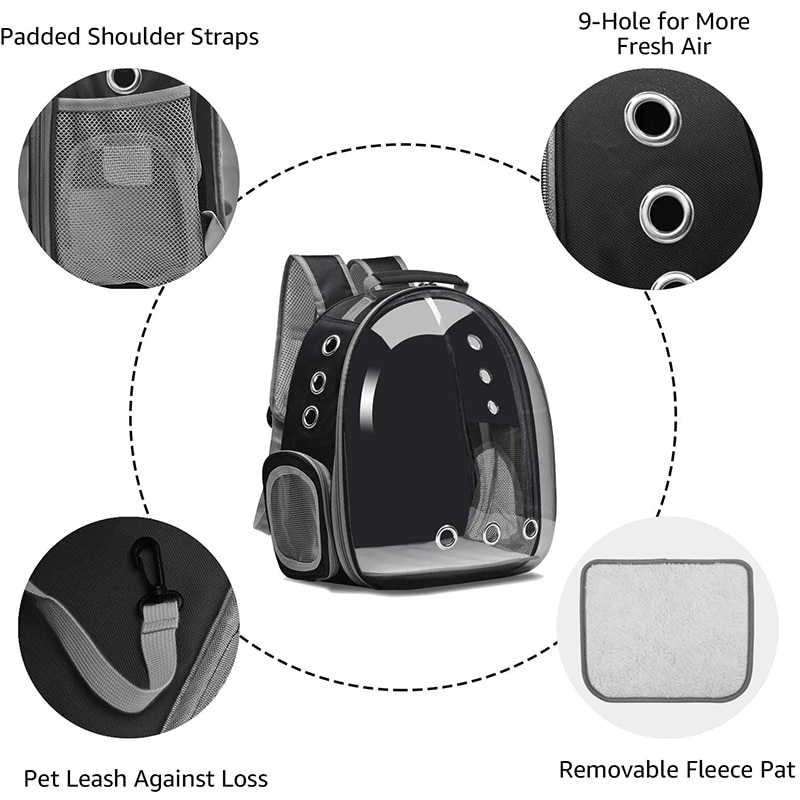 Portable Backpack Transparent and Breathable - Image 5