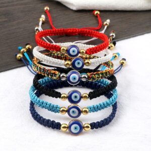 Evil Eye Braided Bracelet Handmade