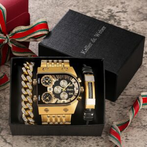 Oulm-Luxury-Gold-Mens-Watch-Stainless-Steel-Big-Dial-with-Calendar-Quartz-Wristwatch-Bracelet-Gift-Set-1