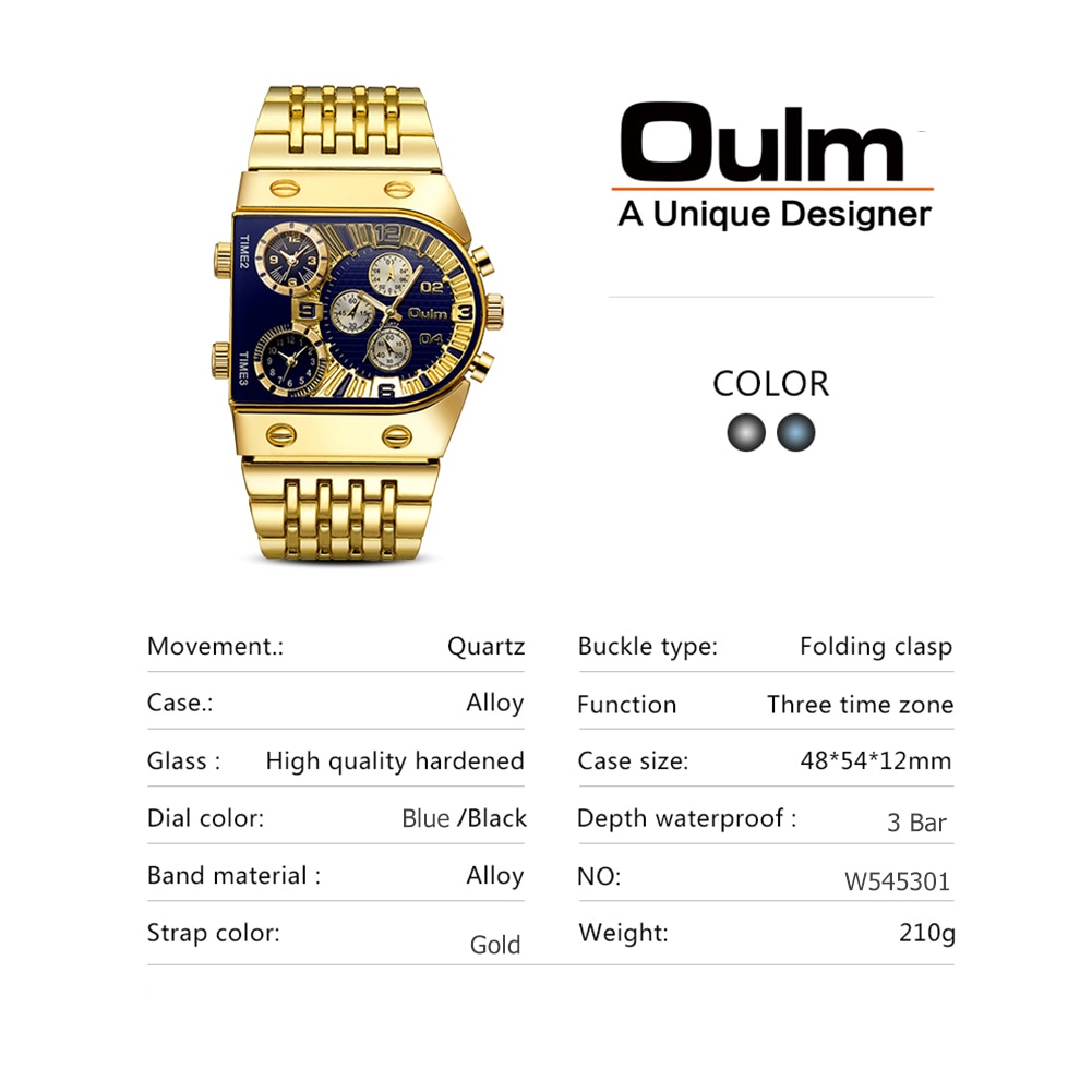 Luxury Gold Mens Watch With Bracelet Gift Set - Image 6