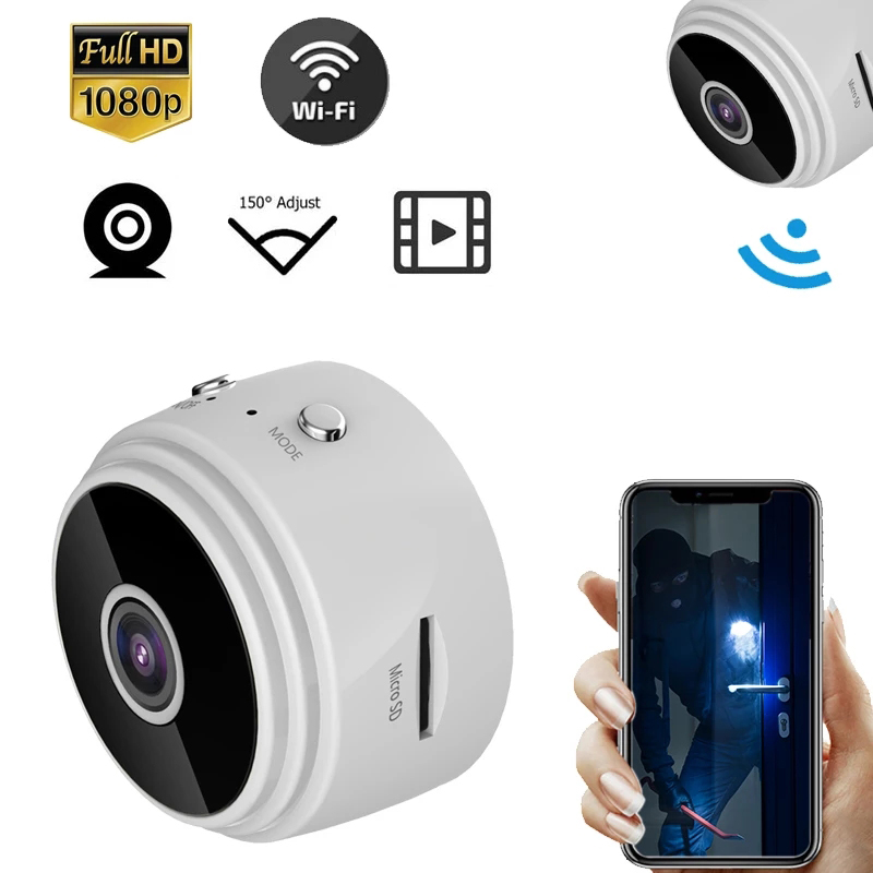 1080P HD IP Wireless Mini WIFI Camera Cloud Storage Infrared Night Vision Smart Home Security Baby Monitor Phone APP SD Card - Image 5
