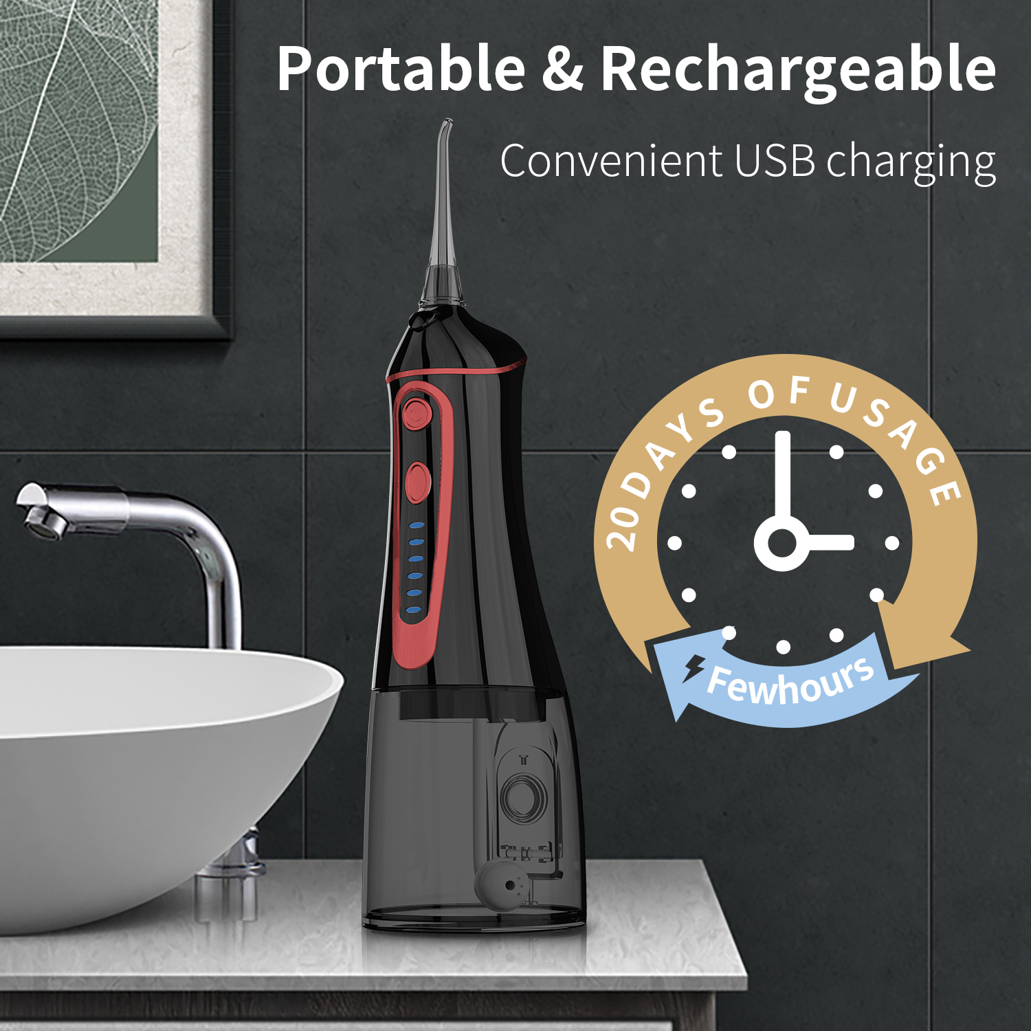 Portable USB Rechargeable Water Flosser - Image 2
