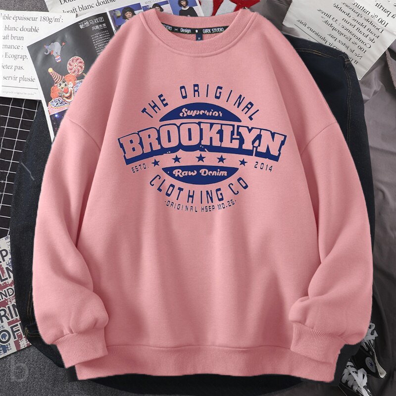 Brooklyn Crewneck Sweatshirt Vintage Hoodie - Image 3