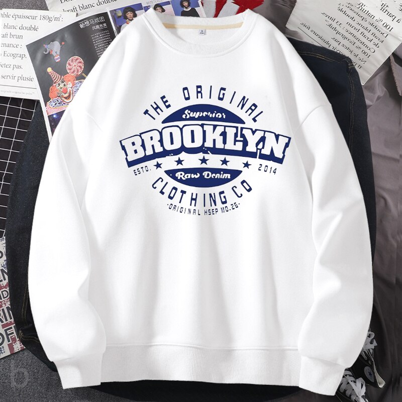 Brooklyn Crewneck Sweatshirt Vintage Hoodie - Image 4