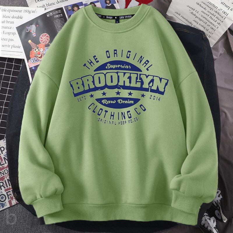 Brooklyn Crewneck Sweatshirt Vintage Hoodie - Image 5