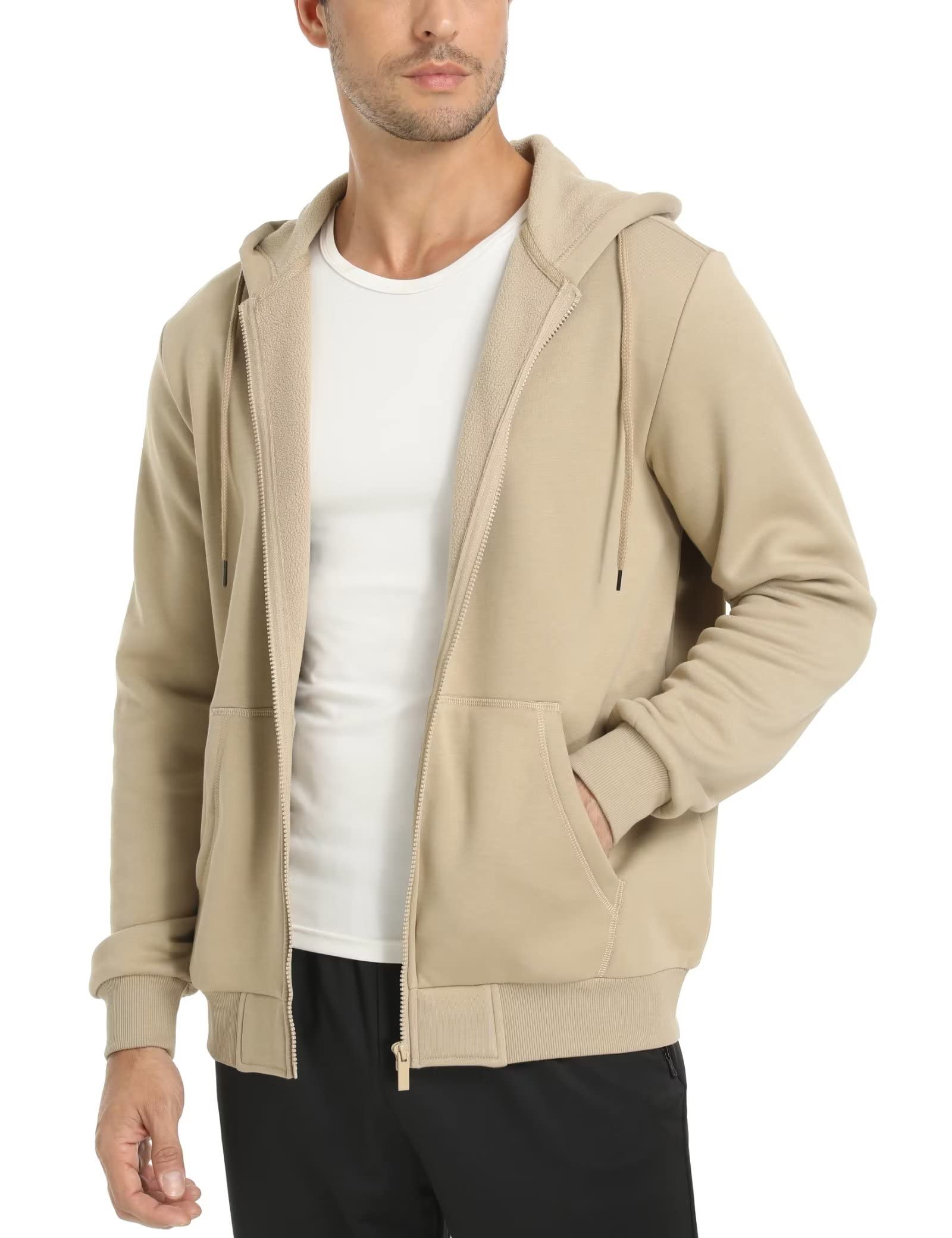 Full Zip Up Casual Hoodie Unisex - Image 6