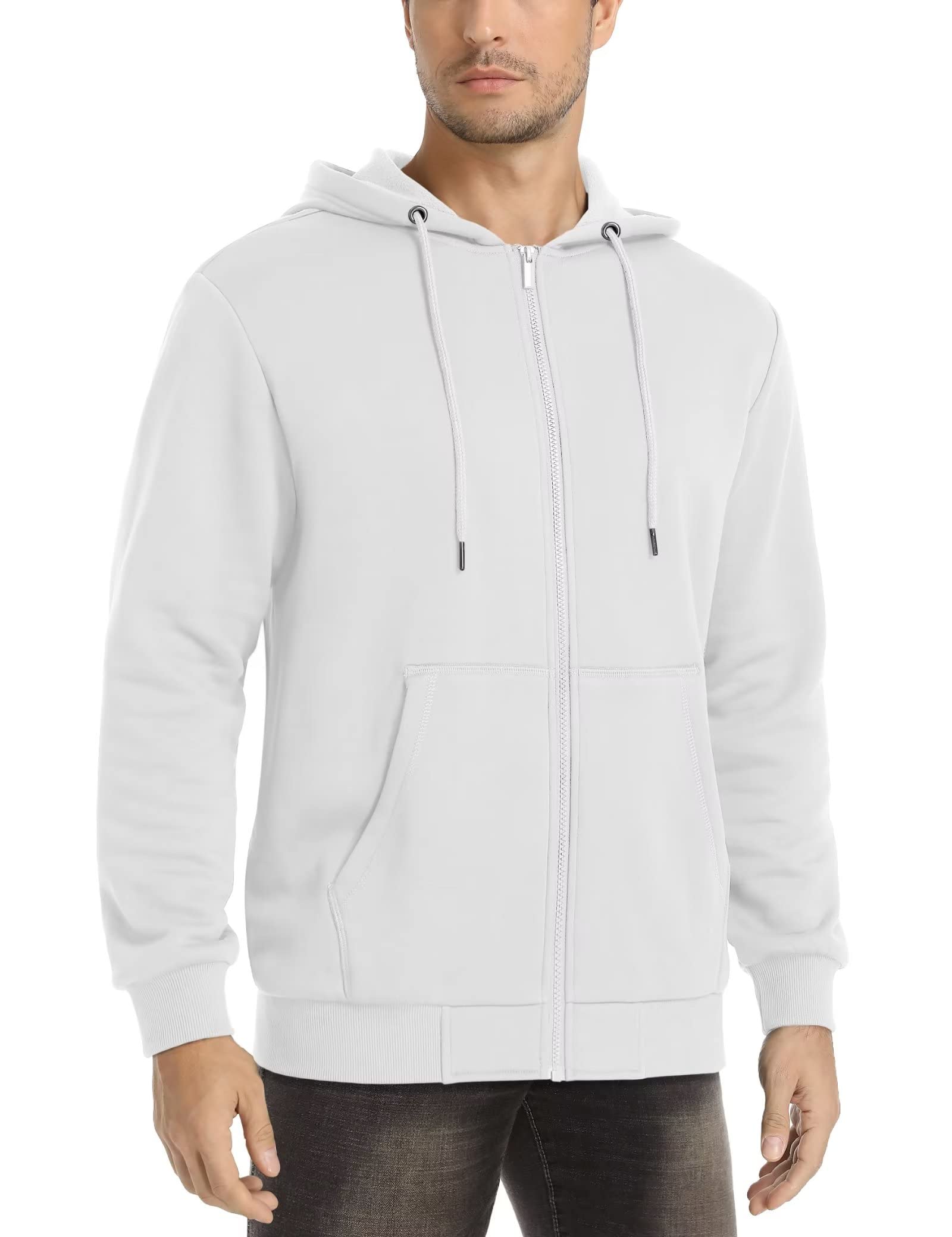 Full Zip Up Casual Hoodie Unisex - Image 9