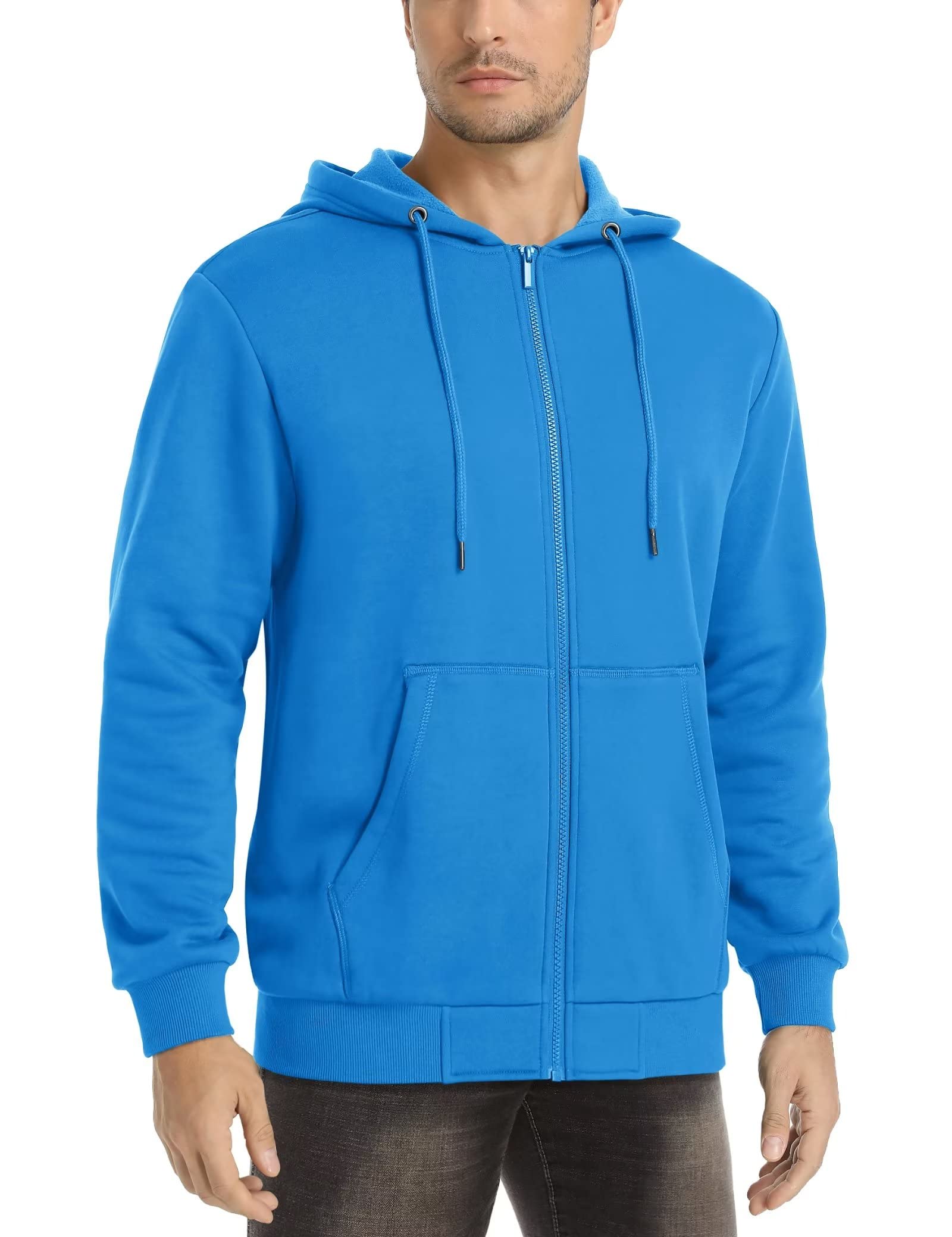Full Zip Up Casual Hoodie Unisex - Image 3